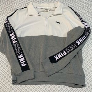 PINK Quaterzip Sweater